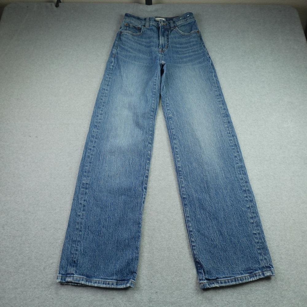 Madewell Jeans Womens 23 Blue The Perfect Vintage Wide-Leg High Rise Denim